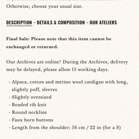 Sezane Multi Speckled Pierre Cardigan - Cream - Picture 9 of 10